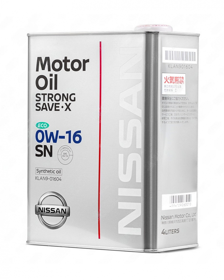 4л NISSAN EXTRA SAVE ECO SN 0W-16  Япония 1/6шт #1